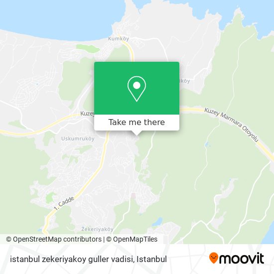 istanbul zekeriyakoy guller vadisi map