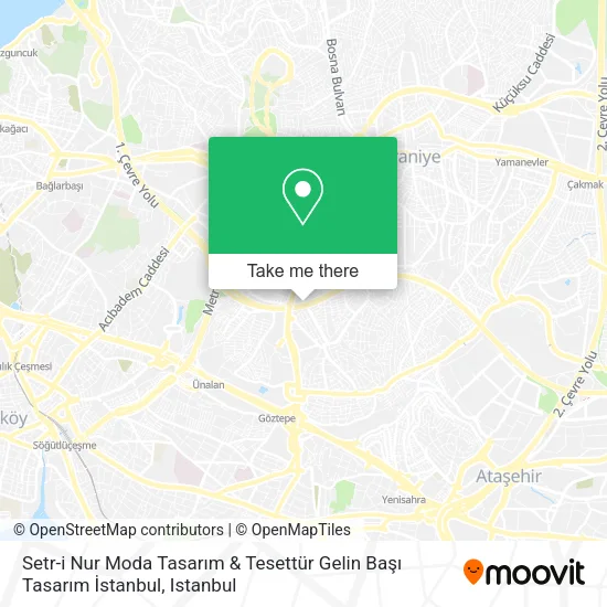 Setr-i Nur Moda Tasarım & Tesettür Gelin Başı Tasarım İstanbul map