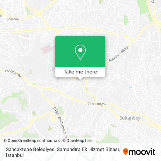 Sancaktepe Belediyesi Samandıra Ek Hizmet Binası map