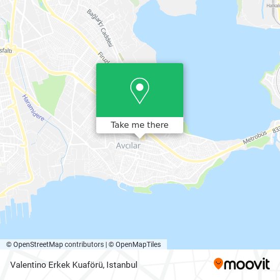 Valentino Erkek Kuaförü map