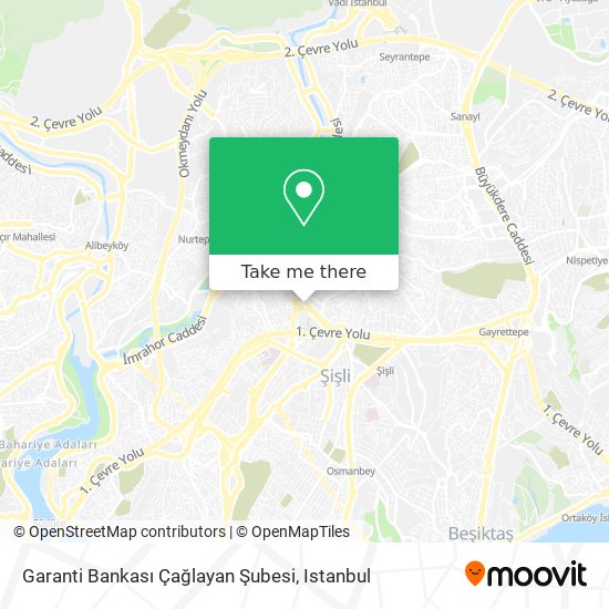 Garanti Bankası Çağlayan Şubesi map