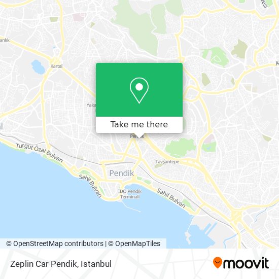 Zeplin Car Pendik map