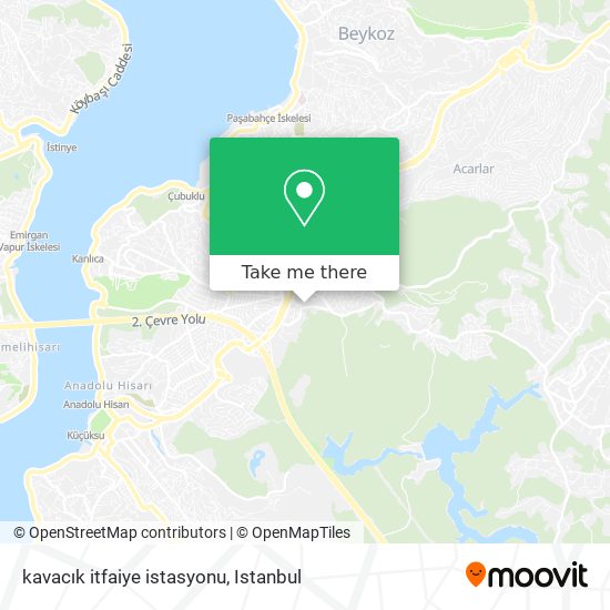 kavacık itfaiye istasyonu map