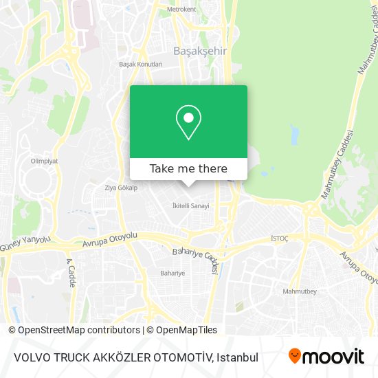 VOLVO TRUCK AKKÖZLER OTOMOTİV map