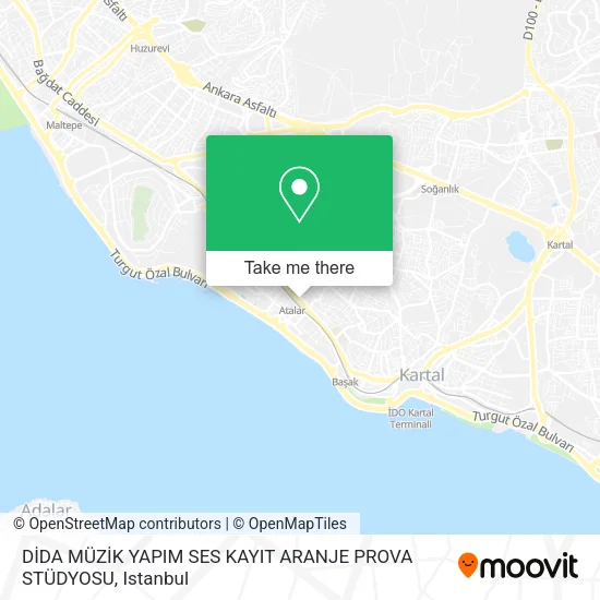 DİDA MÜZİK YAPIM SES KAYIT ARANJE PROVA STÜDYOSU map