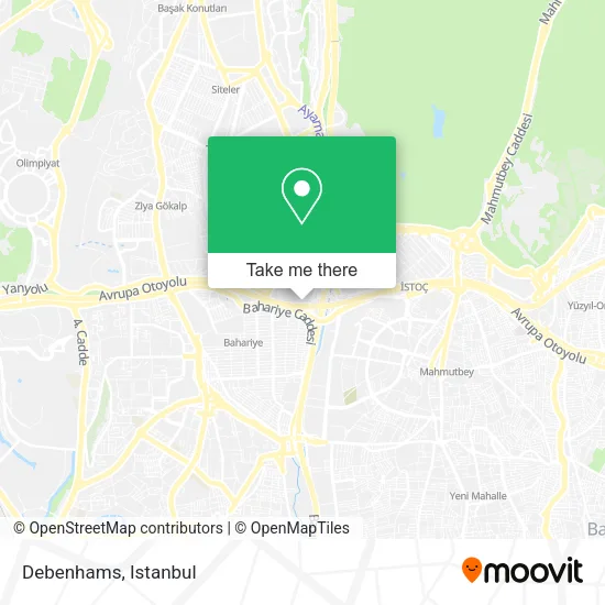 Debenhams map