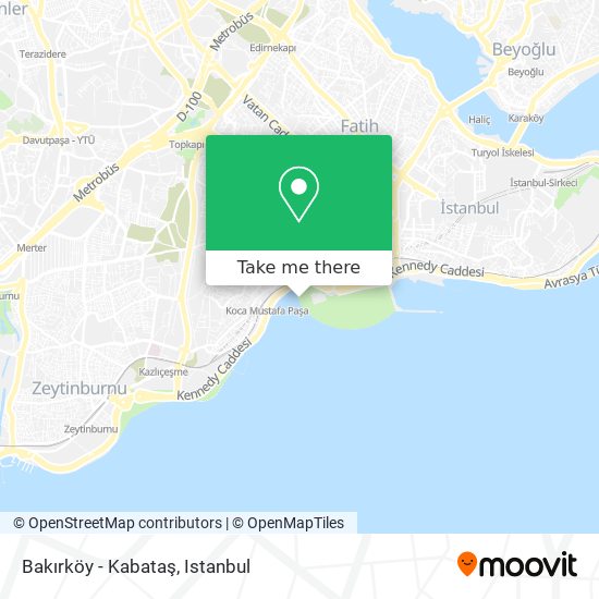 Bakırköy - Kabataş map