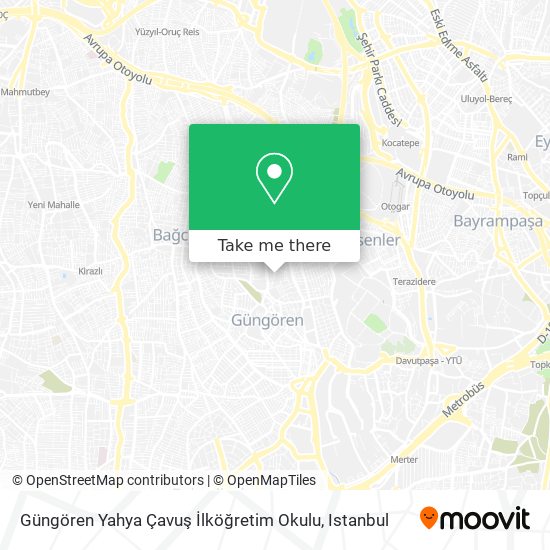 Güngören Yahya Çavuş İlköğretim Okulu map