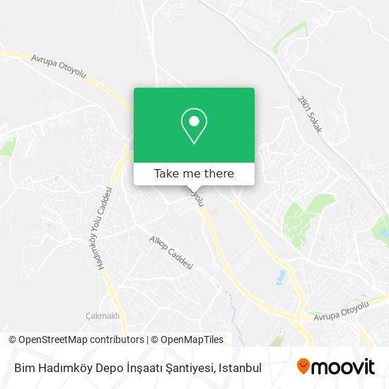 Bim Hadımköy Depo İnşaatı Şantiyesi map