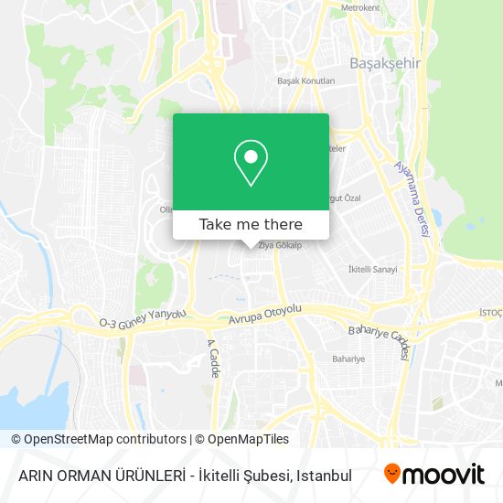 ARIN ORMAN ÜRÜNLERİ - İkitelli Şubesi map