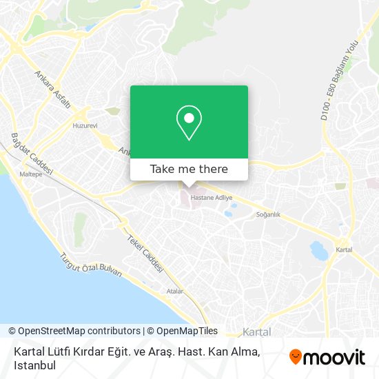 Kartal Lütfi Kırdar Eğit. ve Araş. Hast. Kan Alma map