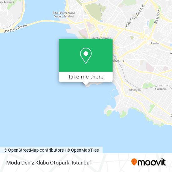 Moda Deniz Klubu Otopark map