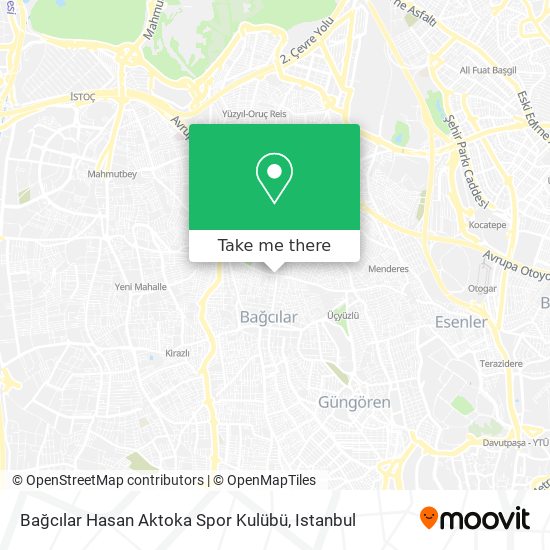 Bağcılar Hasan  Aktoka Spor Kulübü map
