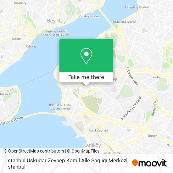 İstanbul Üsküdar Zeynep Kamil Aile Sağlığı Merkezi map