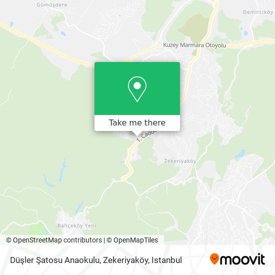 Düşler Şatosu Anaokulu, Zekeriyaköy map