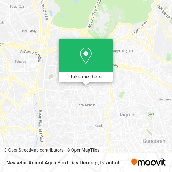 Nevsehir Acigol Agilli Yard Day Dernegi map