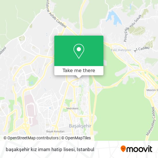 başakşehir kız imam hatip lisesi map