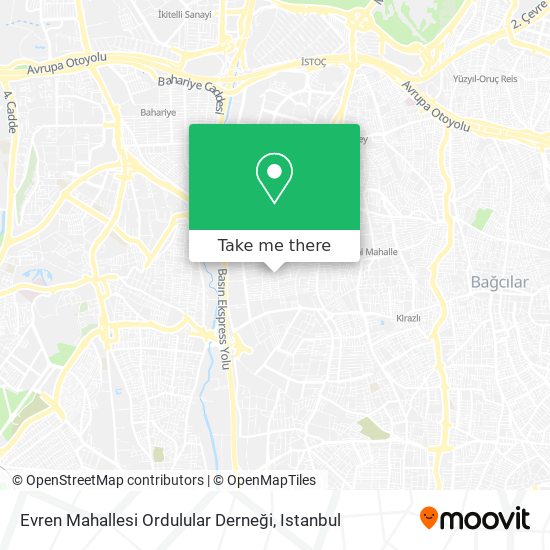 Evren Mahallesi Ordulular Derneği map