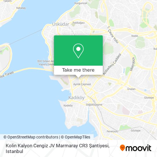 Kolin Kalyon Cengiz JV Marmaray CR3 Şantiyesi map