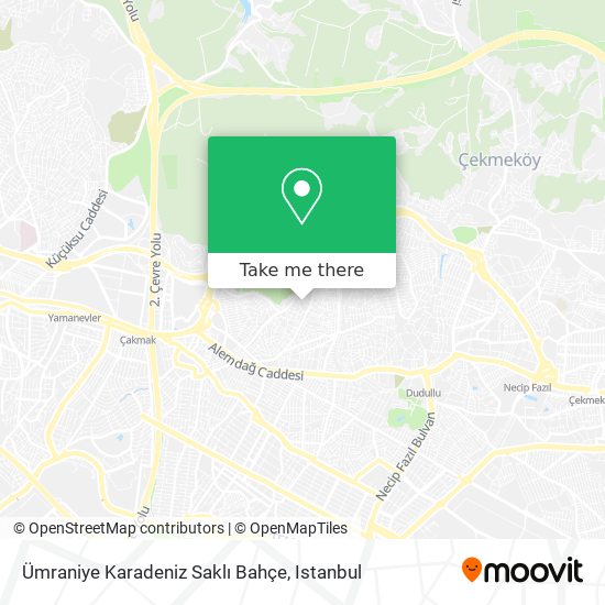 Ümraniye Karadeniz Saklı Bahçe map