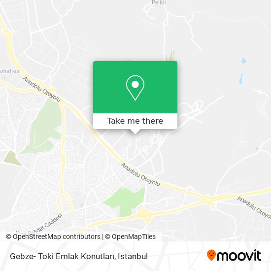 Gebze- Toki Emlak Konutları map
