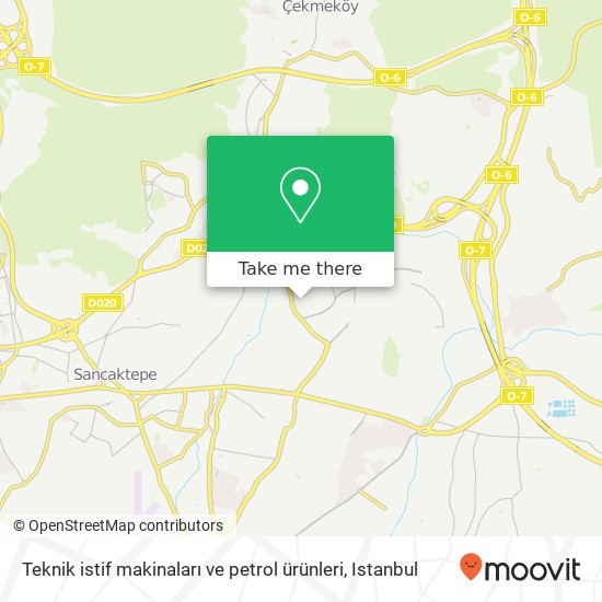 Teknik istif makinaları ve petrol ürünleri map