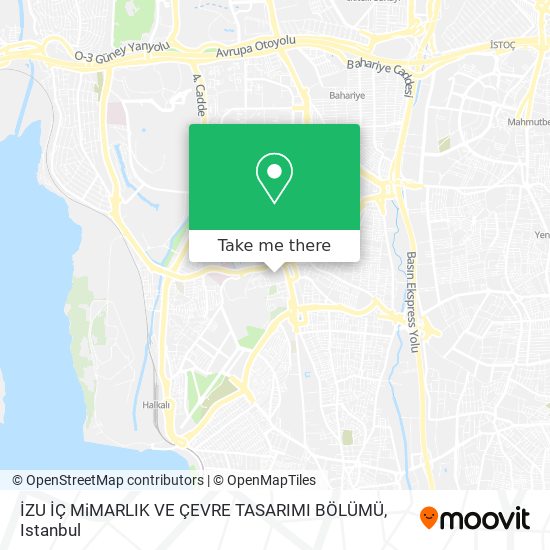 İZU İÇ MiMARLIK VE ÇEVRE TASARIMI BÖLÜMÜ map