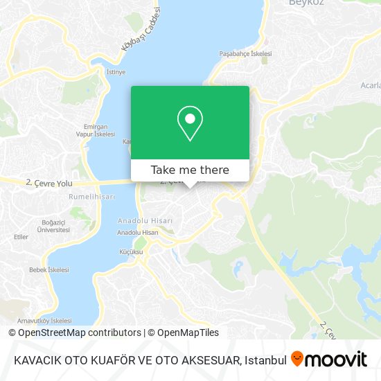 KAVACIK OTO KUAFÖR VE OTO AKSESUAR map