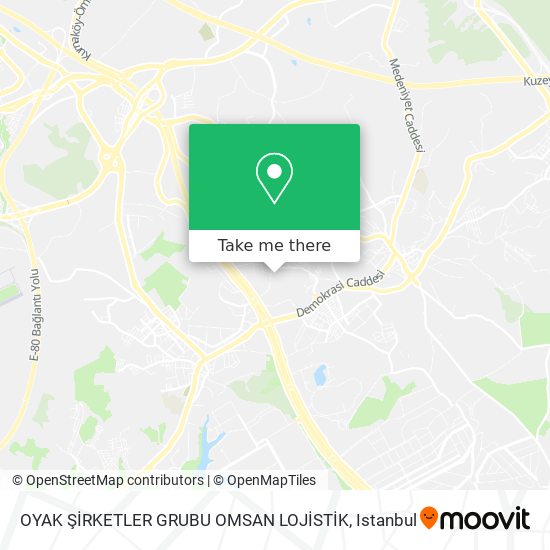 OYAK ŞİRKETLER GRUBU OMSAN LOJİSTİK map