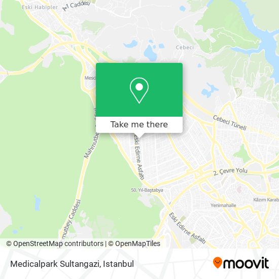 Medicalpark Sultangazi map