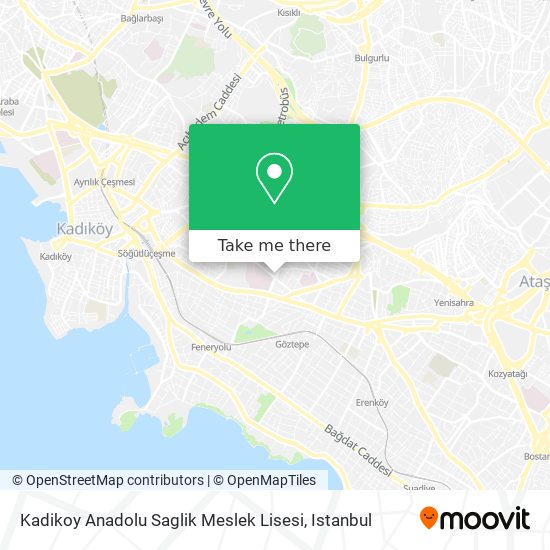 Kadikoy Anadolu Saglik Meslek Lisesi map