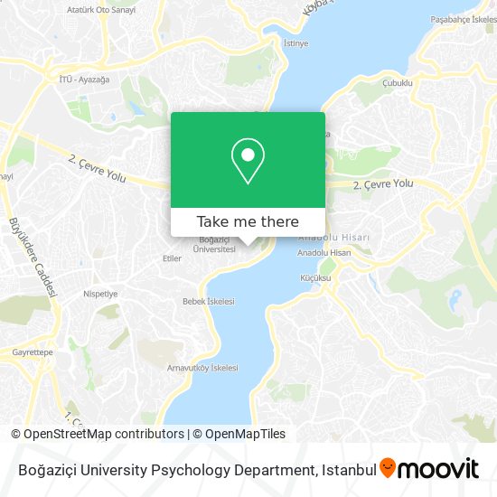 Boğaziçi University Psychology Department map