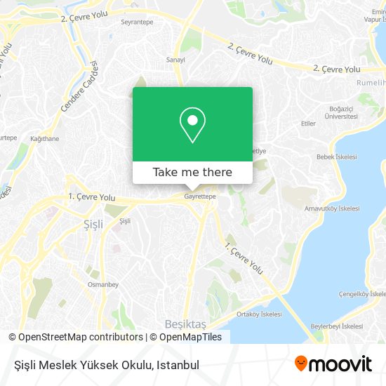 Şişli Meslek Yüksek Okulu map