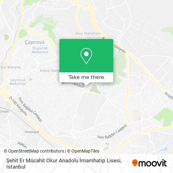 Şehit Er Mücahit Okur Anadolu İmamhatip Lisesi map