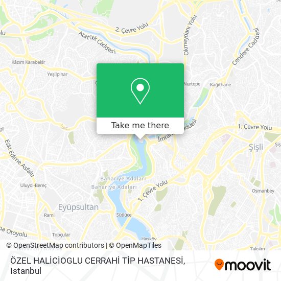 ÖZEL HALİCİOGLU CERRAHİ TİP HASTANESİ map