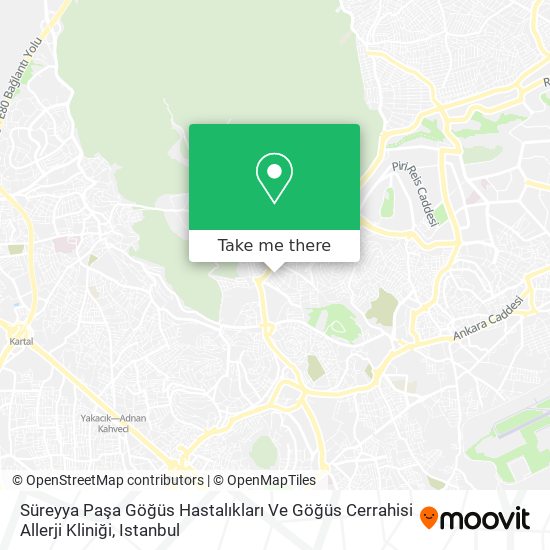 Süreyya Paşa Göğüs Hastalıkları Ve Göğüs Cerrahisi Allerji Kliniği map