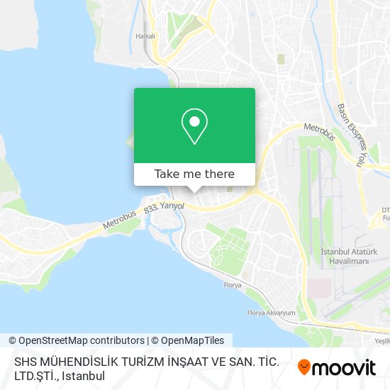 SHS MÜHENDİSLİK TURİZM İNŞAAT VE SAN. TİC. LTD.ŞTİ. map