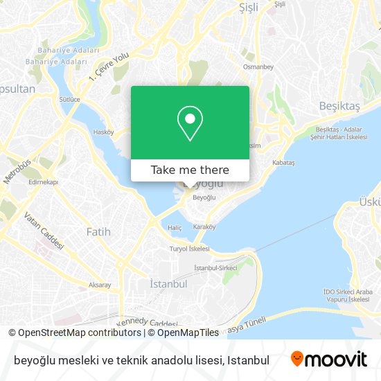 beyoğlu mesleki ve teknik anadolu lisesi map