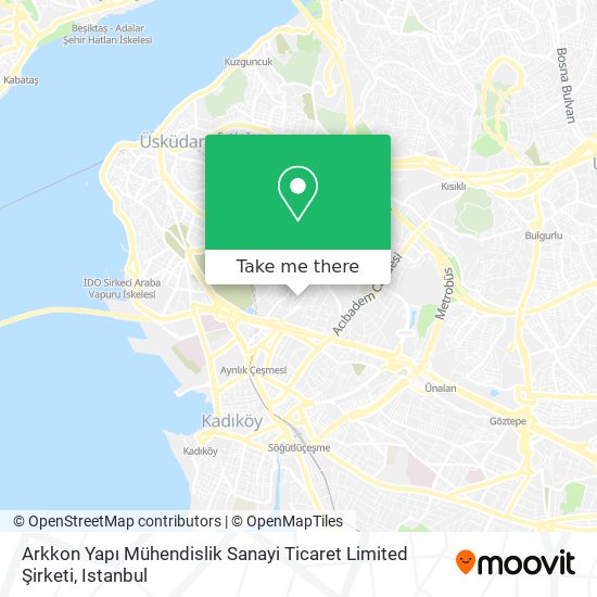 Arkkon Yapı Mühendislik Sanayi Ticaret Limited Şirketi map