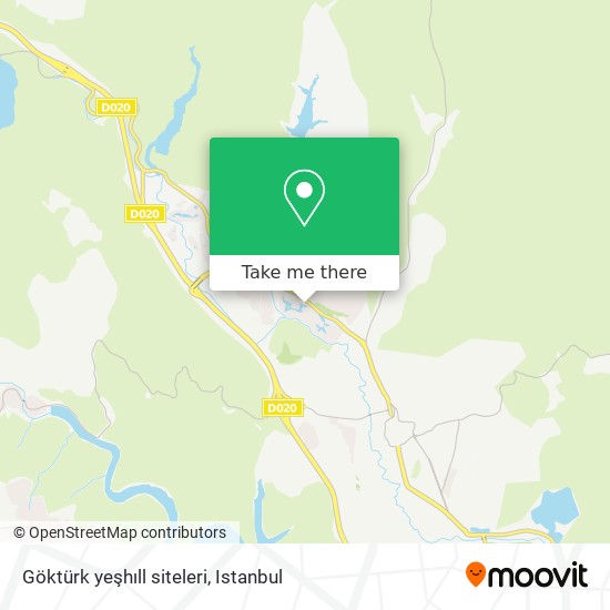 Göktürk yeşhıll siteleri map