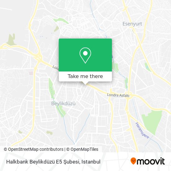 Halkbank Beylikdüzü E5 Şubesi map