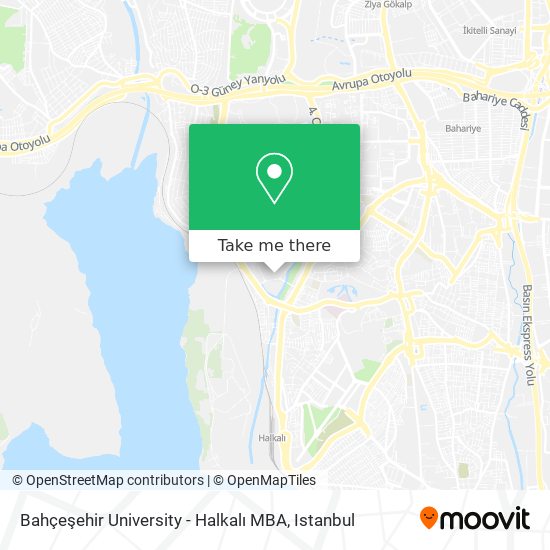 Bahçeşehir University - Halkalı MBA map