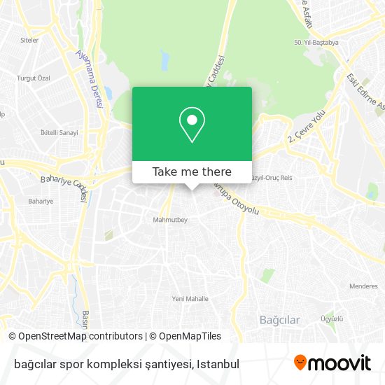 bağcılar spor kompleksi şantiyesi map