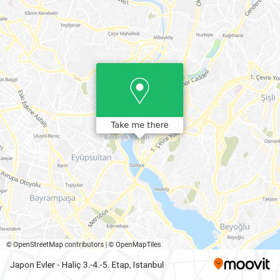 Japon Evler - Haliç 3.-4.-5. Etap map