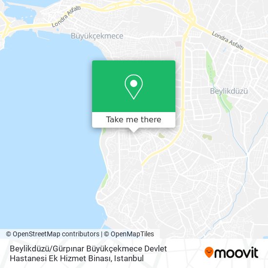 Beylikdüzü / Gürpınar Büyükçekmece Devlet Hastanesi Ek Hizmet Binası map