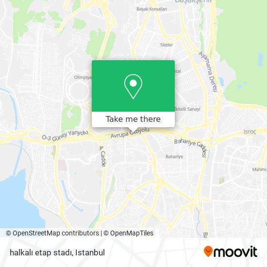 halkalı etap stadı map