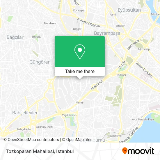 Tozkoparan Mahallesi map