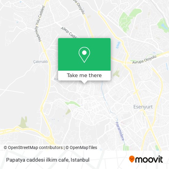 Papatya caddesi ilkim cafe map