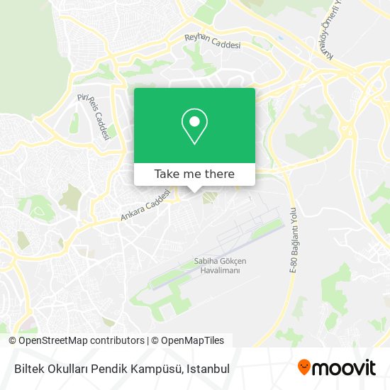 Biltek Okulları Pendik Kampüsü map