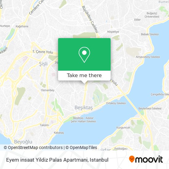 Eyem insaat Yildiz Palas Apartmani map